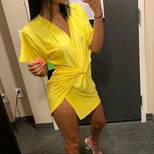 Neon Yellow Mini Dress